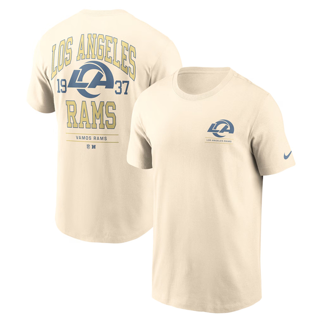 Men's Natural Los Angeles Rams Freestyle Essential T-Shirt
